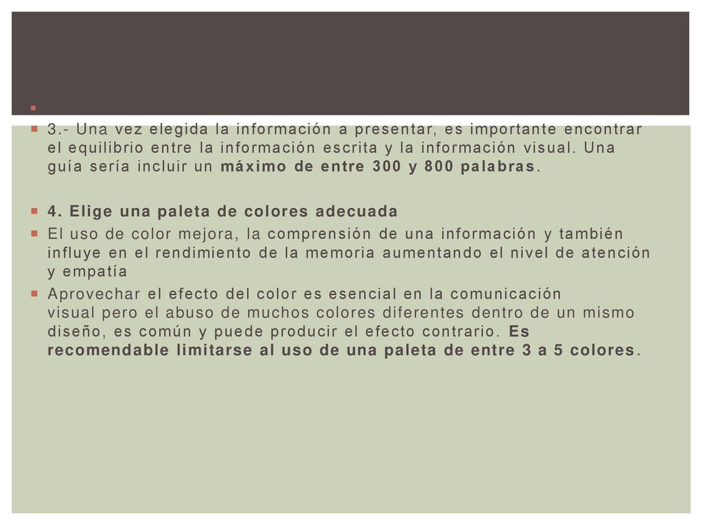 4. Elige una paleta de colores adecuada