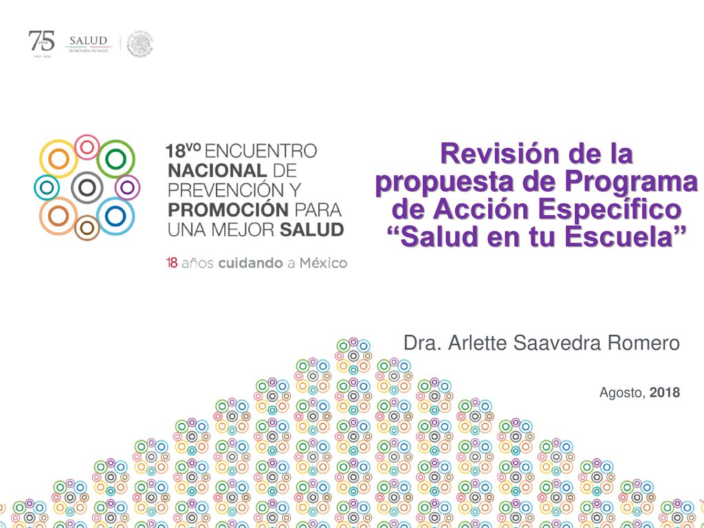 Revisión de la propuesta de Programa de Acción Específico Salud en tu Escuela