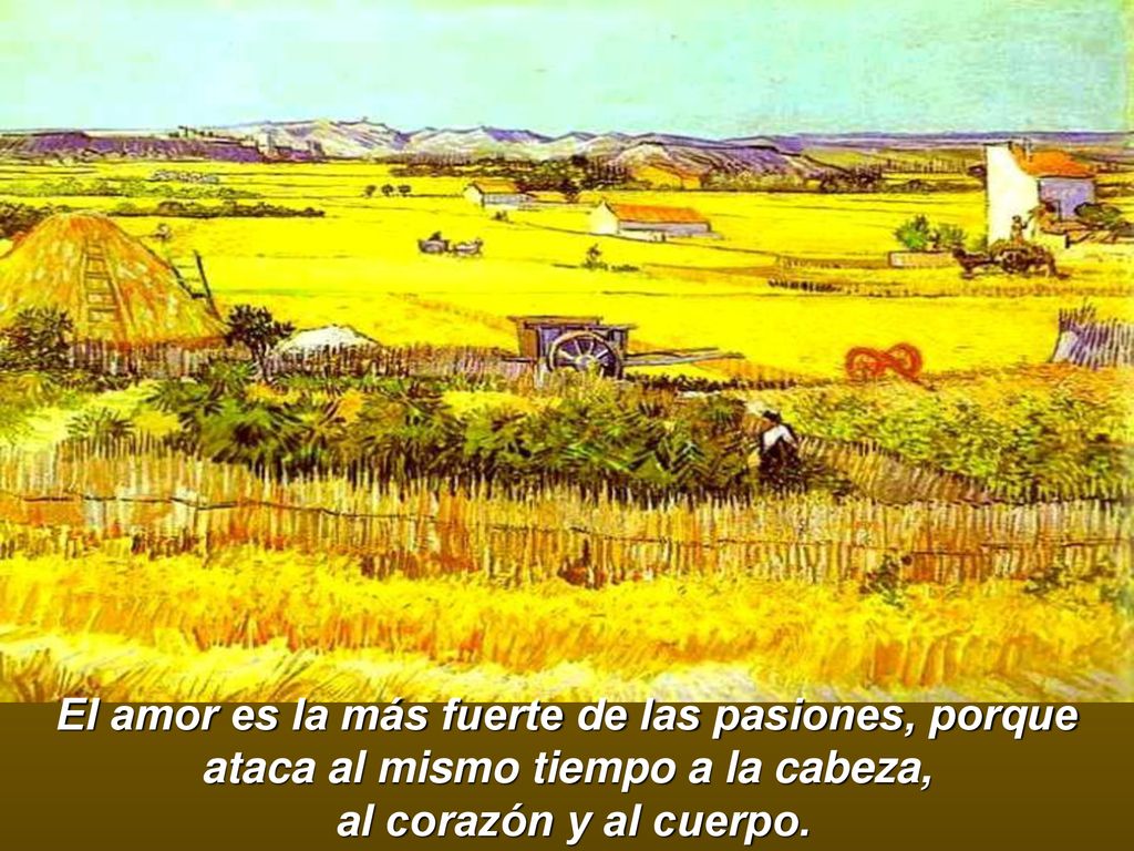 El amor es la más fuerte de las pasiones, porque