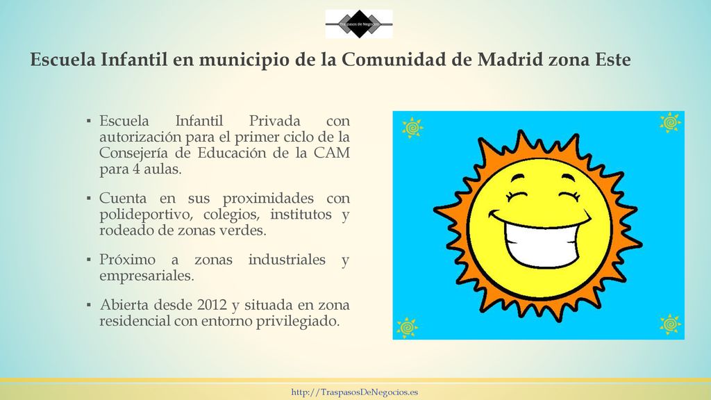 Escuela Infantil en municipio de la Comunidad de Madrid zona Este