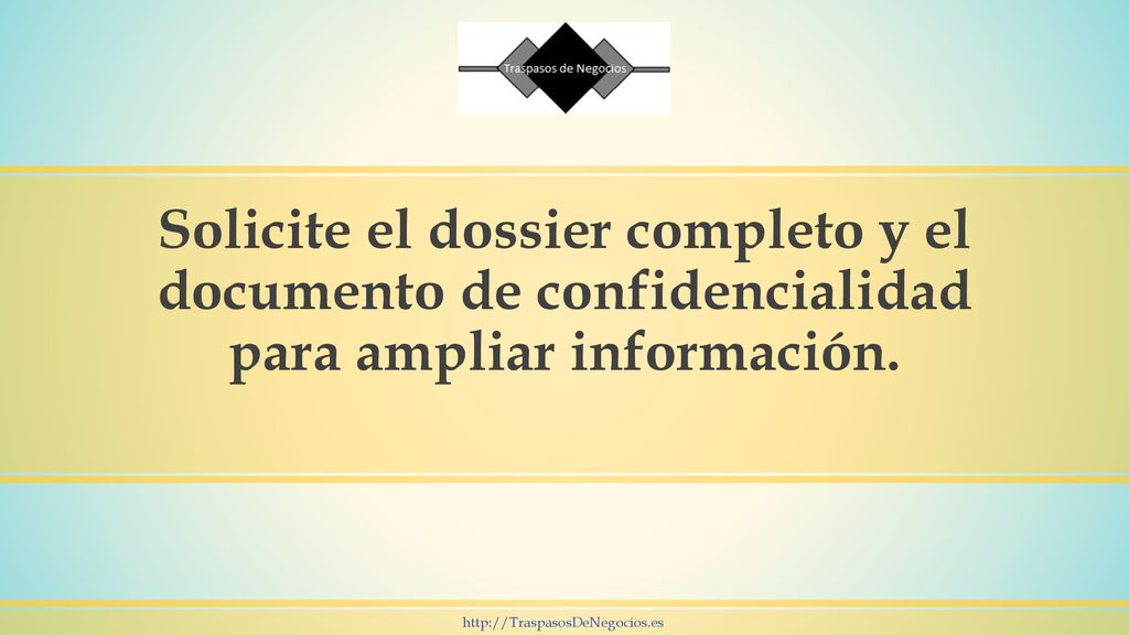 Solicite el dossier completo y el documento de confidencialidad para ampliar información.