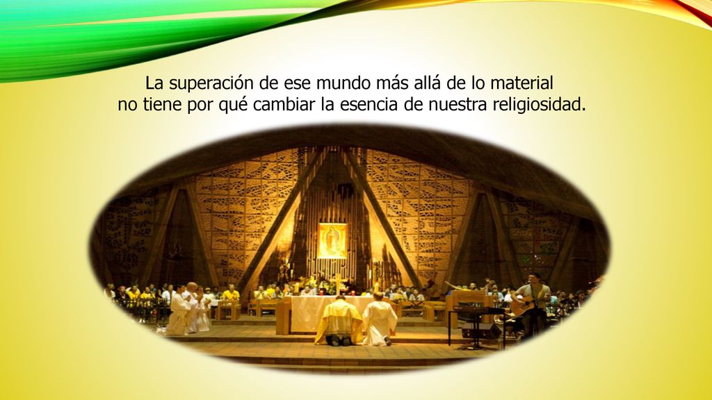 La superación de ese mundo más allá de lo material