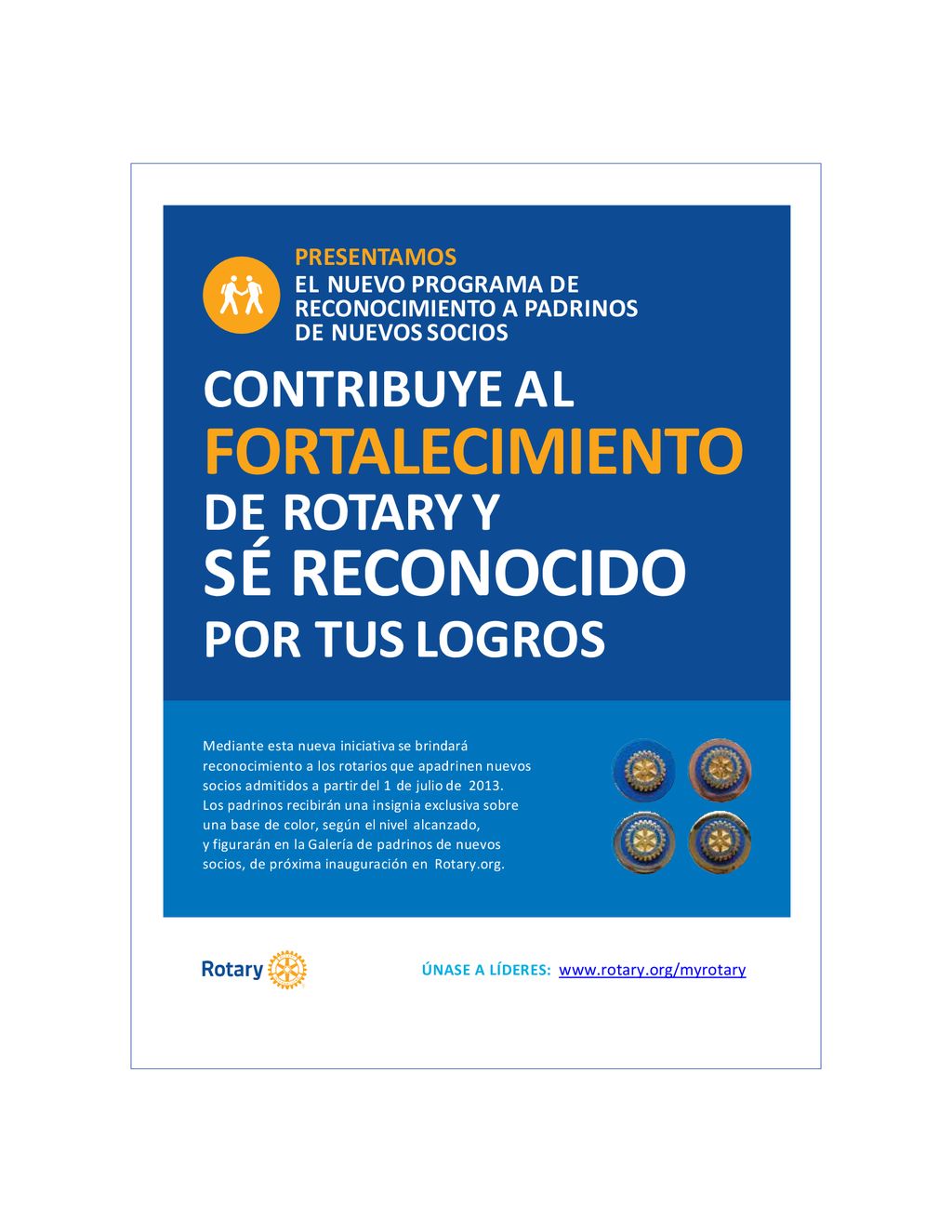 FORTALECIMIENTO SÉ RECONOCIDO CONTRIBUYE AL DE ROTARY Y POR TUS LOGROS