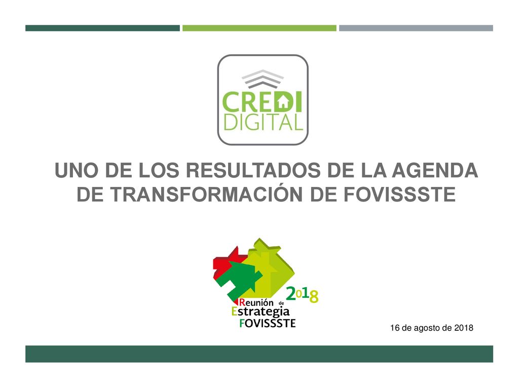 uno de los resultados de la agenda de transformación de FOVISSSTE