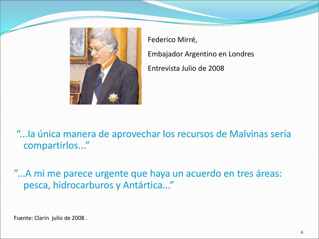 Federico Mirré, Embajador Argentino en Londres. Entrevista Julio de