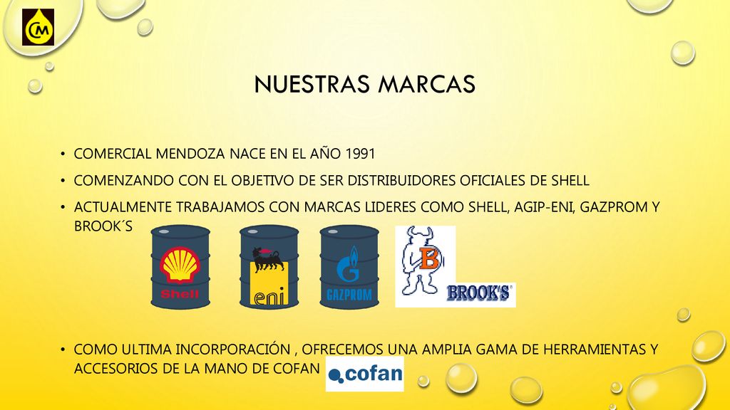Nuestras marcas Comercial mendoza nace en el año 1991