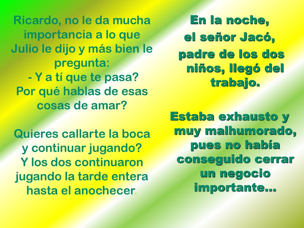 - Y a tí que te pasa Por qué hablas de esas cosas de amar