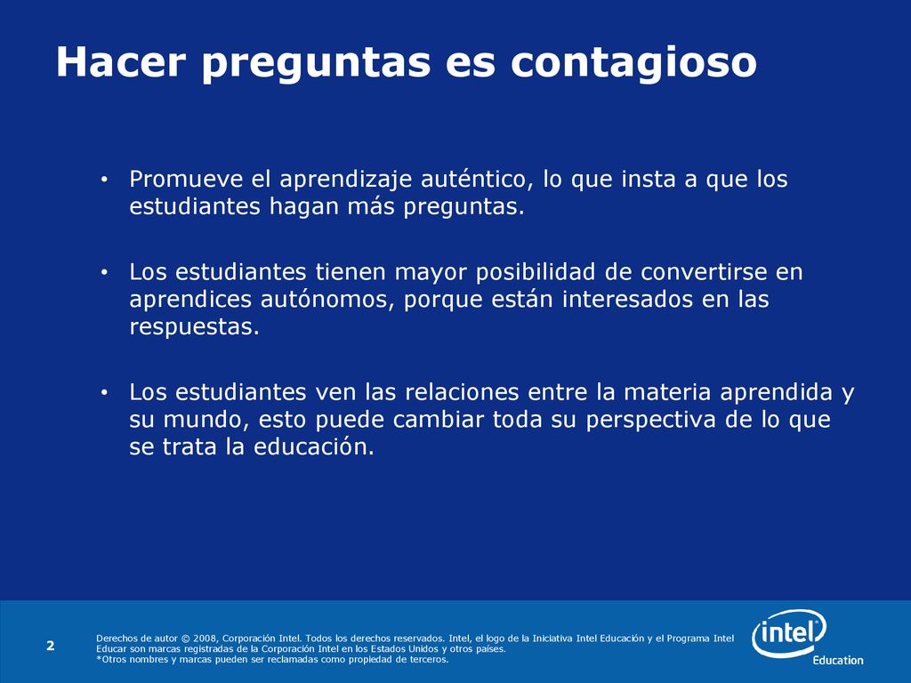 Hacer preguntas es contagioso