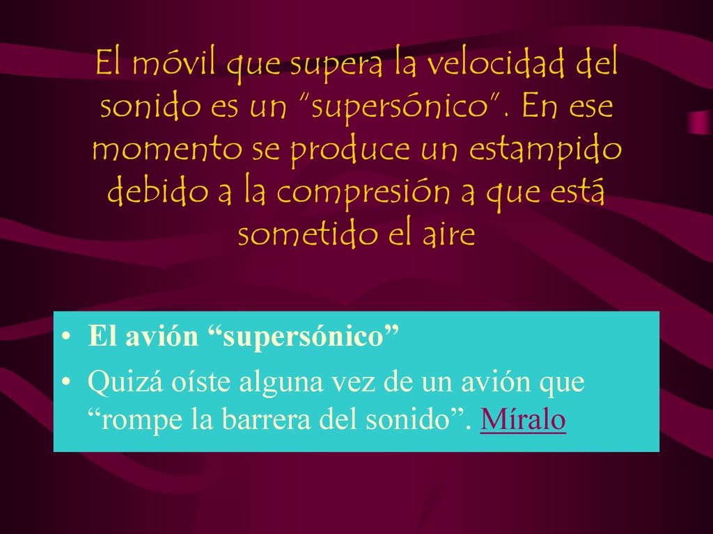 El móvil que supera la velocidad del sonido es un supersónico