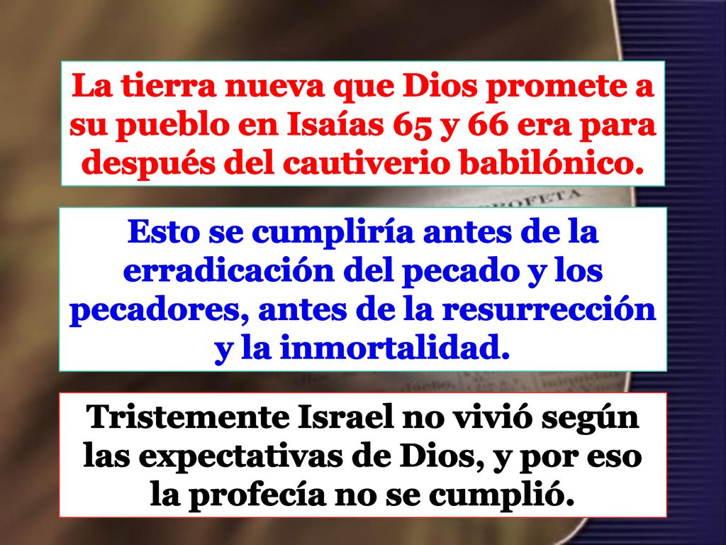 Tristemente Israel no vivió según las expectativas de Dios, y por eso