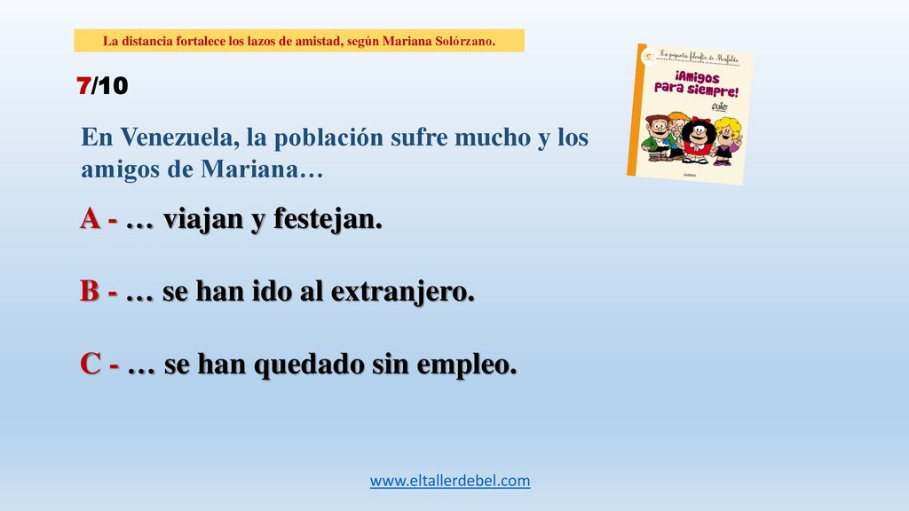 La distancia fortalece los lazos de amistad, según Mariana Solórzano.