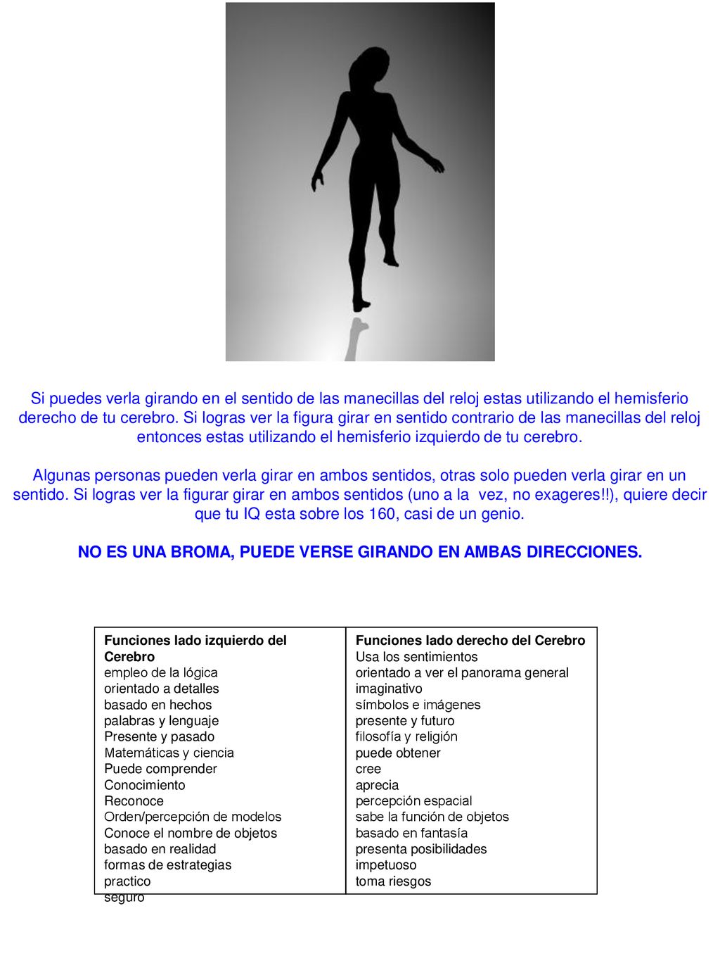 NO ES UNA BROMA, PUEDE VERSE GIRANDO EN AMBAS DIRECCIONES.