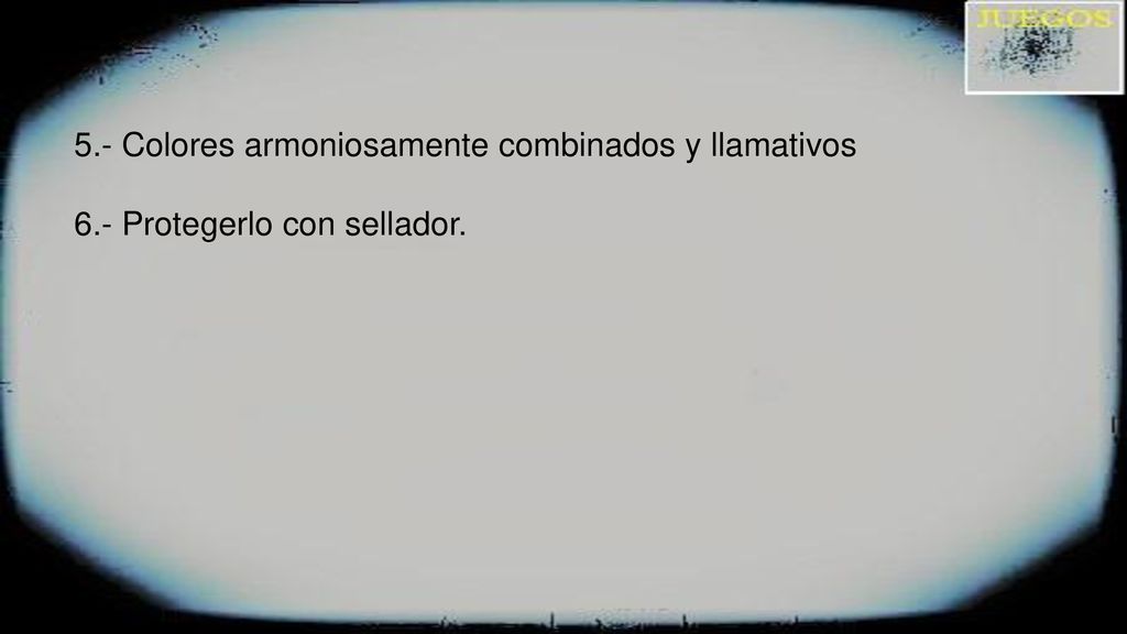 5.- Colores armoniosamente combinados y llamativos