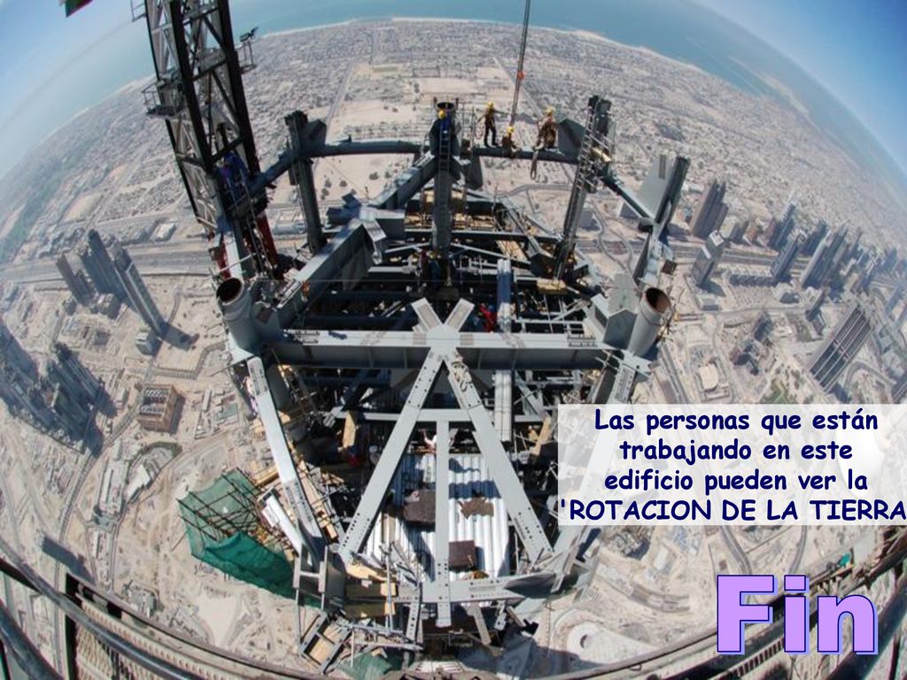 Fin Las personas que están trabajando en este edificio pueden ver la