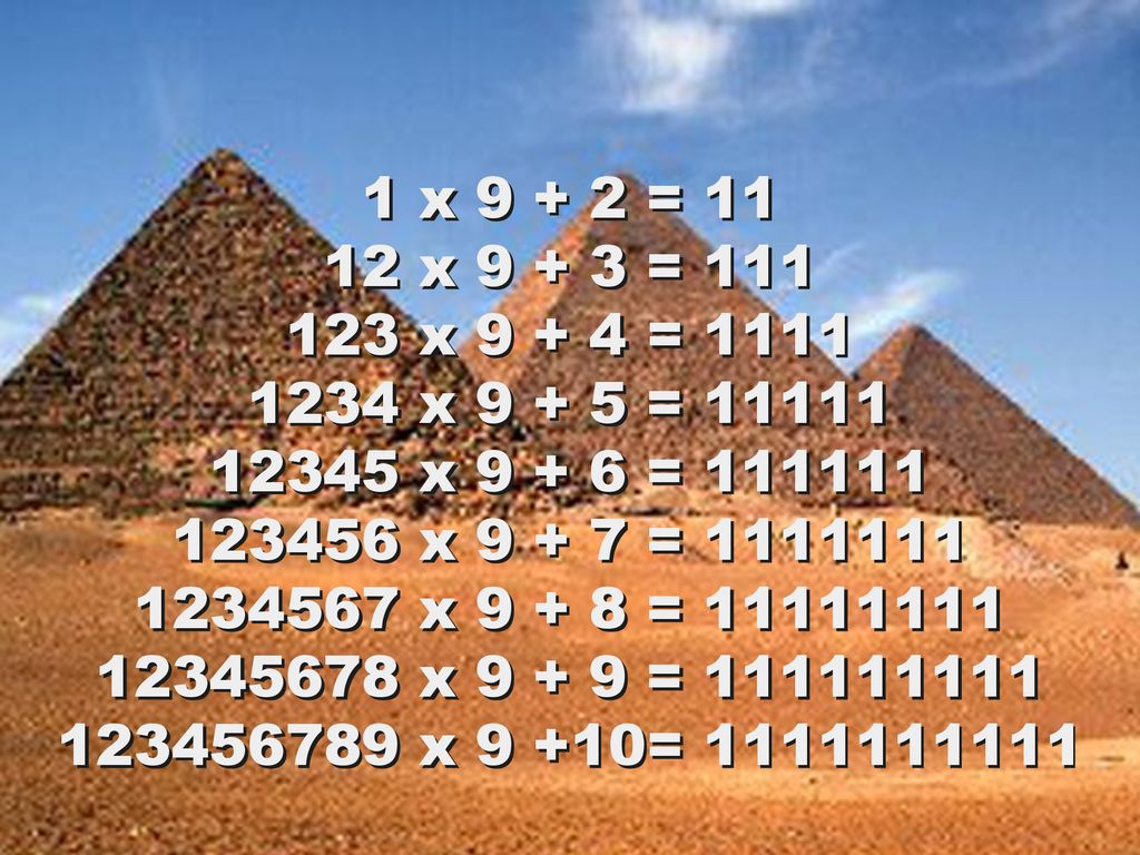 1 x = x = x = x = x = x = x = x = x 9 +10=
