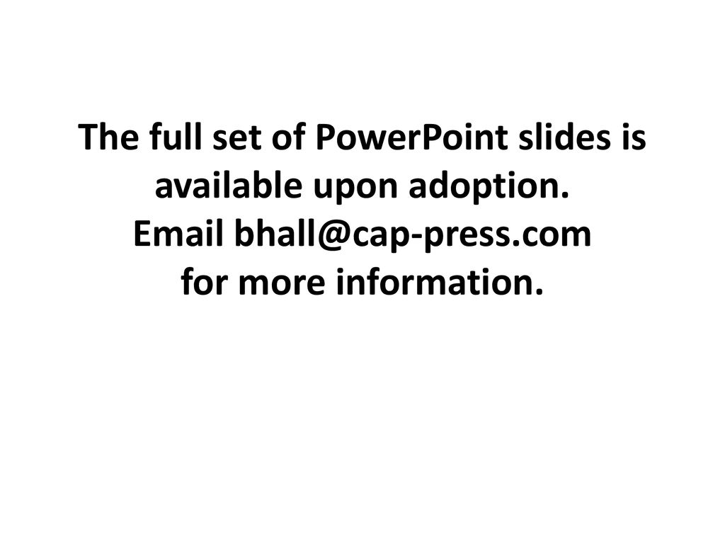 The full set of PowerPoint slides is available upon adoption