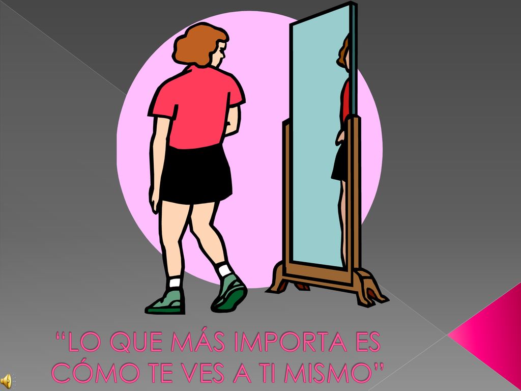 LO QUE MÁS IMPORTA ES CÓMO TE VES A TI MISMO