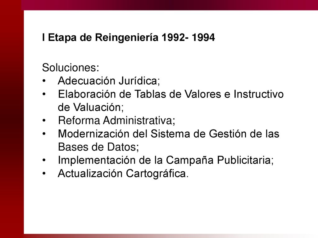 Elaboración de Tablas de Valores e Instructivo de Valuación;