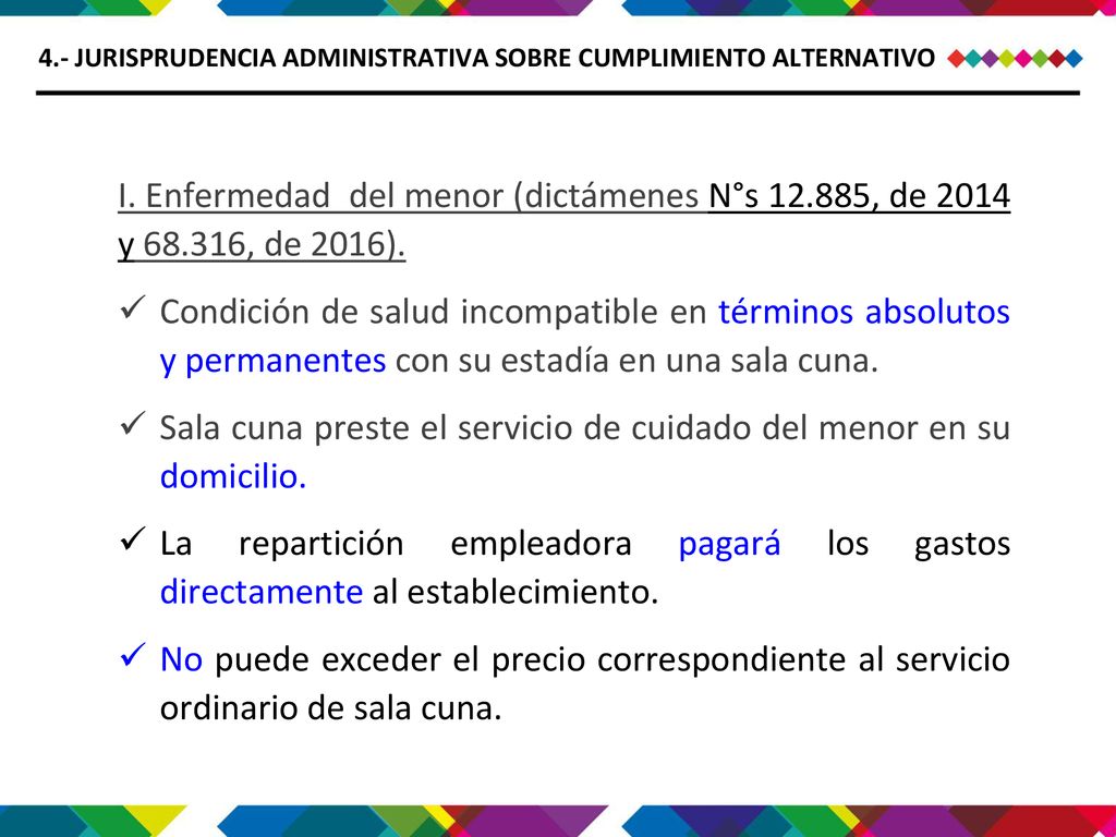 Sala cuna preste el servicio de cuidado del menor en su domicilio.