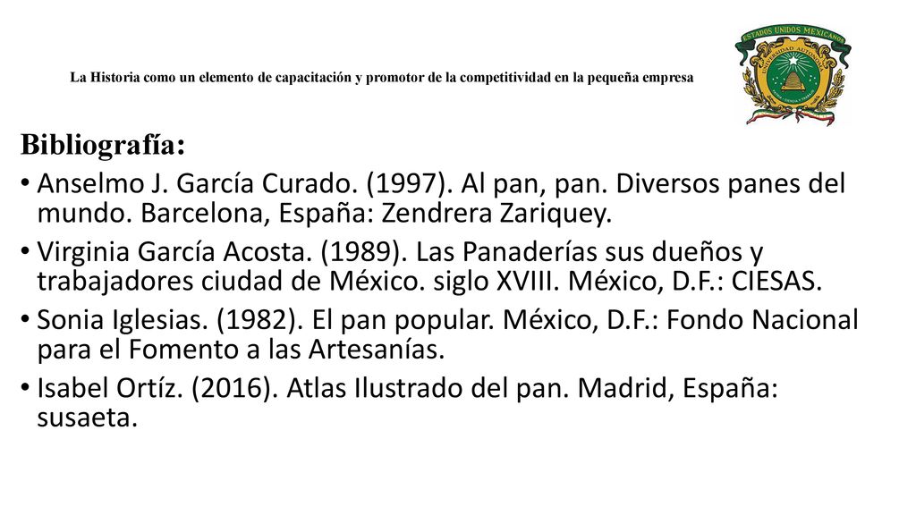 La Historia como un elemento de capacitación y promotor de la competitividad en la pequeña empresa