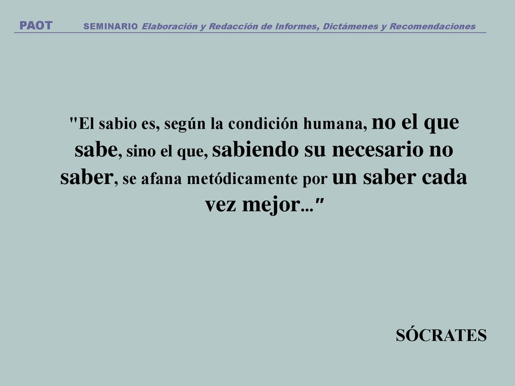 PAOT SEMINARIO Elaboración y Redacción de Informes, Dictámenes y Recomendaciones