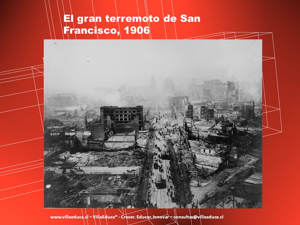 El gran terremoto de San Francisco, 1906