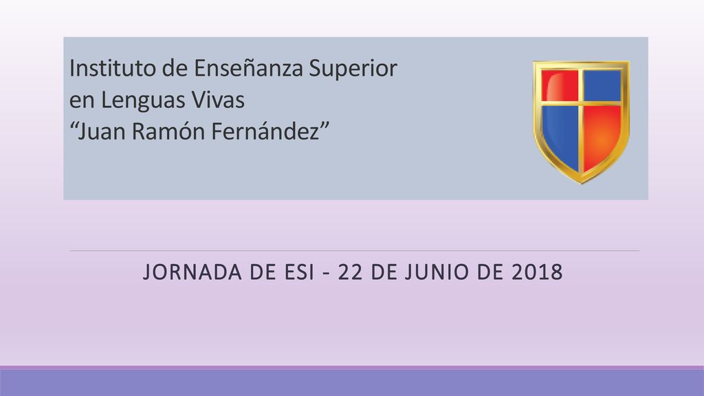 Jornada de ESI - 22 de junio de 2018