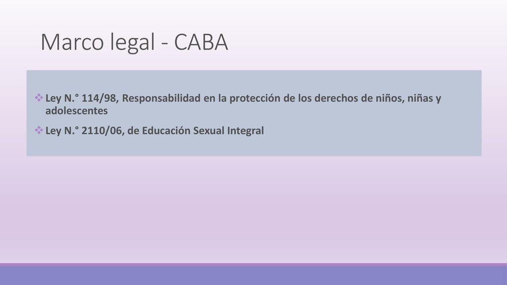 Marco legal - CABA Ley N.° 114/98, Responsabilidad en la protección de los derechos de niños, niñas y adolescentes.