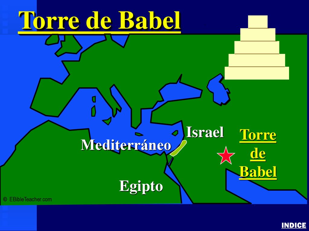 Torre de Babel Israel Torre de Mediterráneo Babel Egipto INDICE