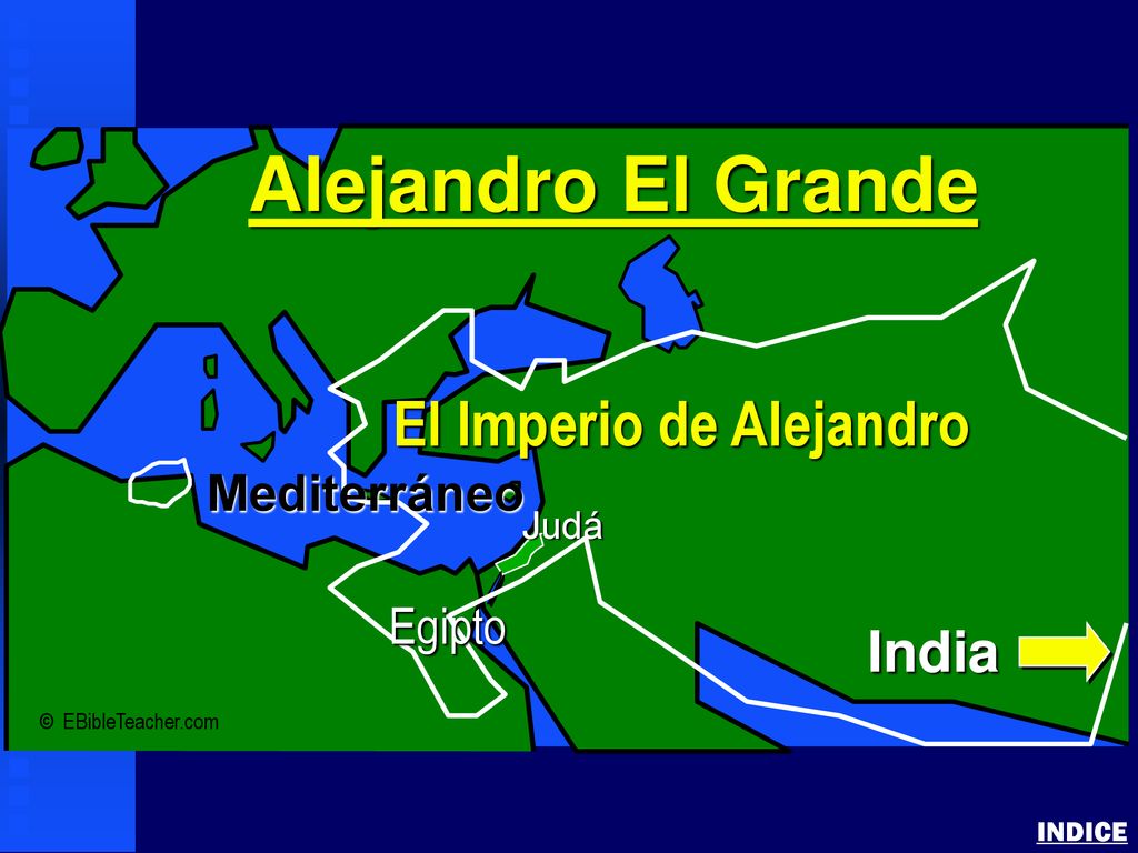 Alejandro El Grande El Imperio de Alejandro India Mediterráneo Egipto