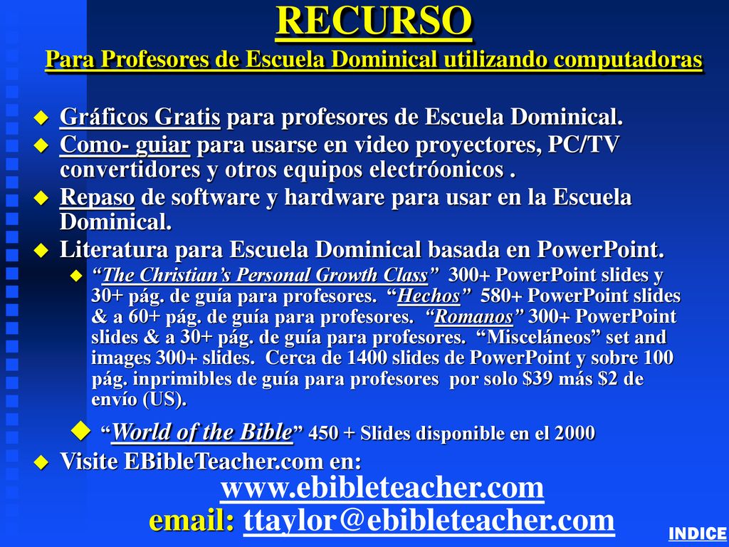RECURSO Para Profesores de Escuela Dominical utilizando computadoras