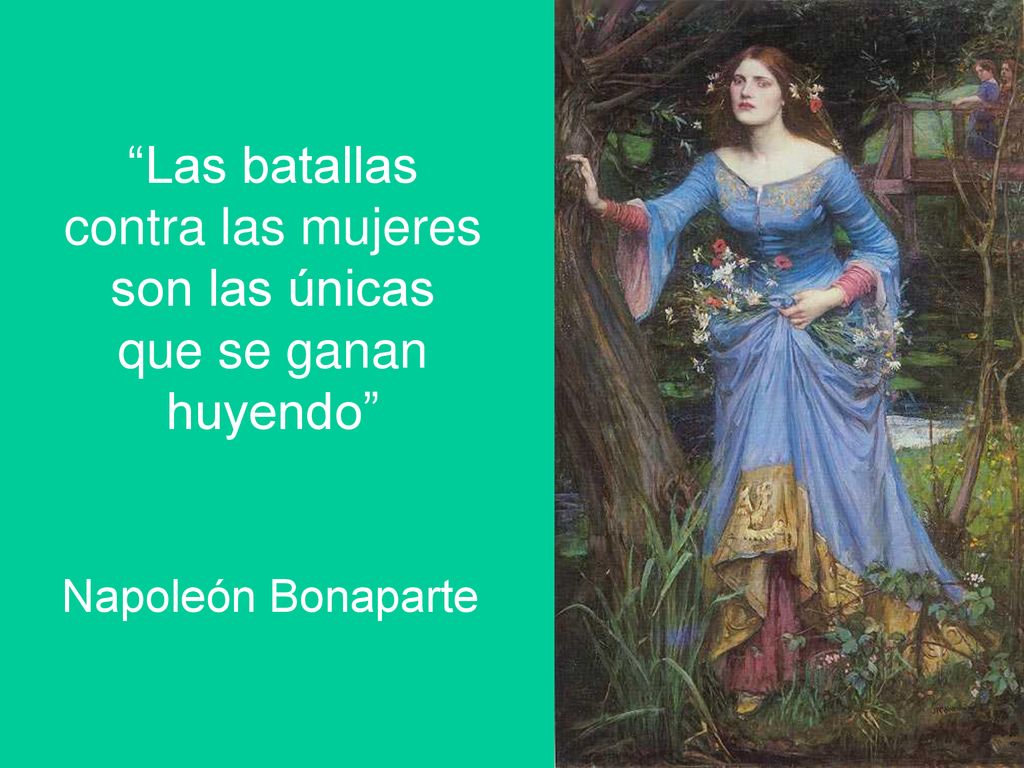 Las batallas contra las mujeres son las únicas que se ganan huyendo