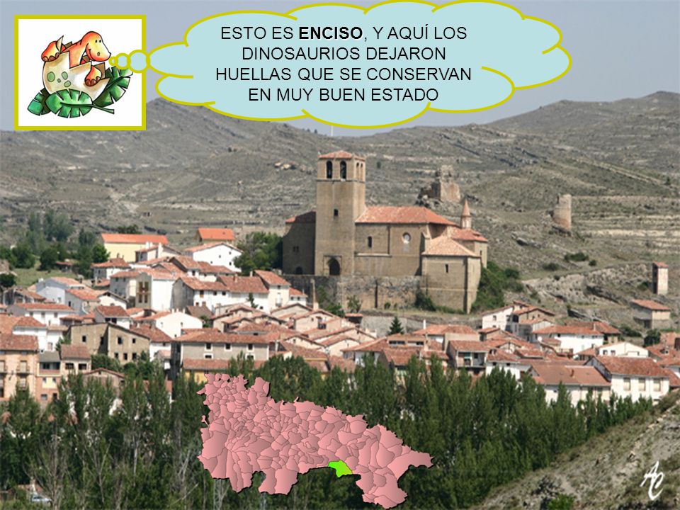 ESTO ES ENCISO, Y AQUÍ LOS DINOSAURIOS DEJARON HUELLAS QUE SE CONSERVAN EN MUY BUEN ESTADO