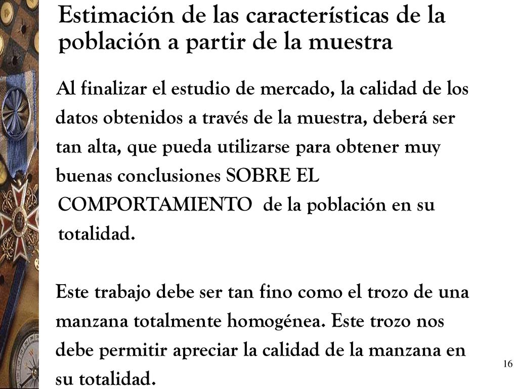 Estimación de las características de la población a partir de la muestra