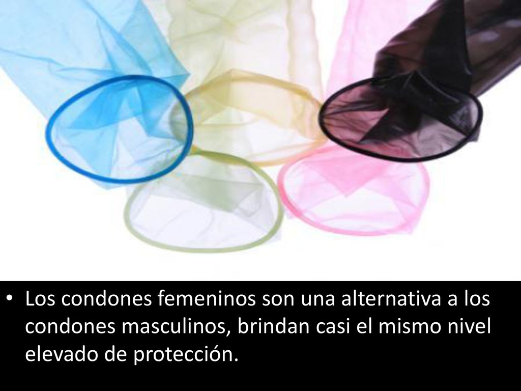 Los condones femeninos son una alternativa a los condones masculinos, brindan casi el mismo nivel elevado de protección.