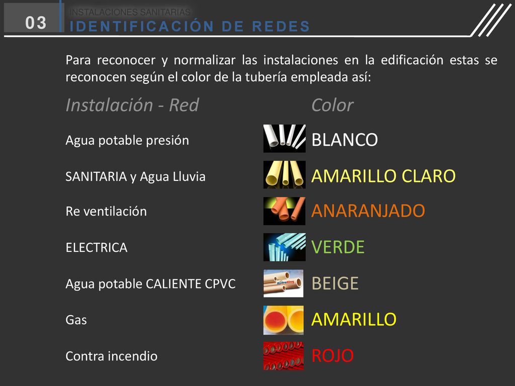 Instalación - Red Color BLANCO AMARILLO CLARO ANARANJADO VERDE BEIGE