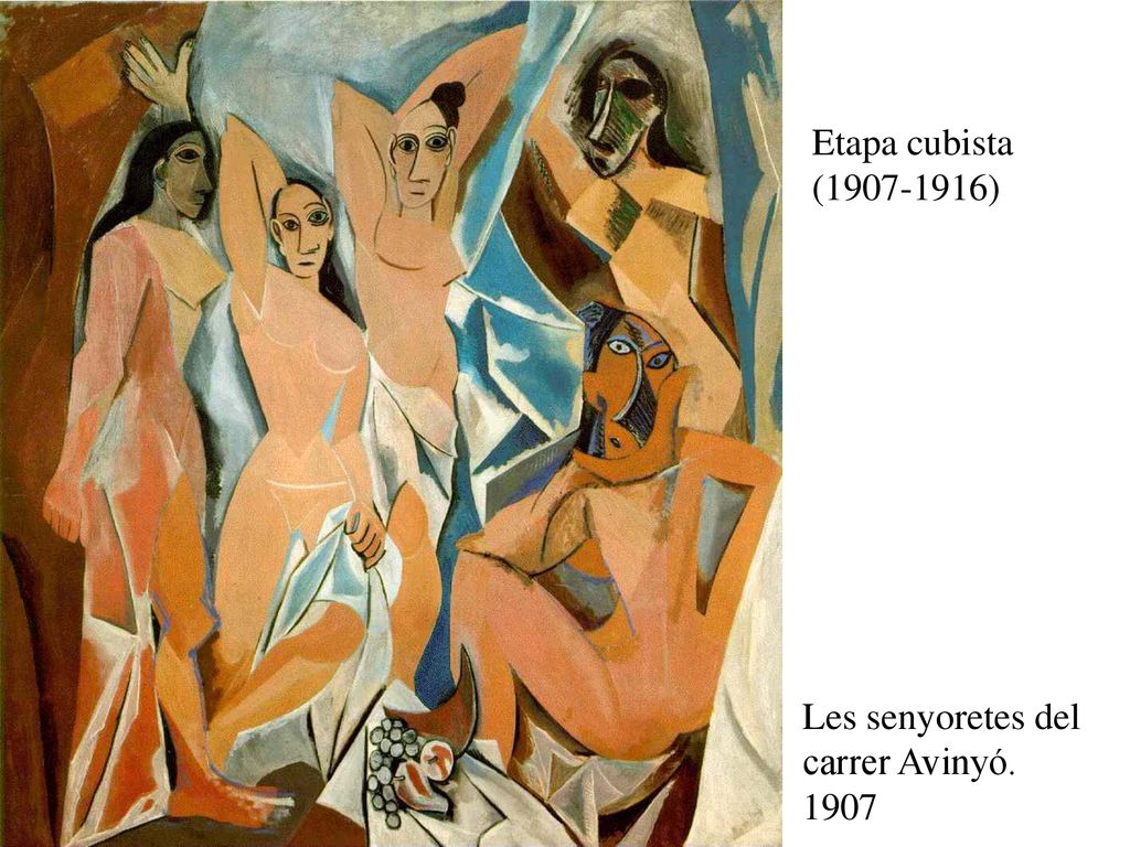 Etapa cubista ( ) Les senyoretes del carrer Avinyó. 1907