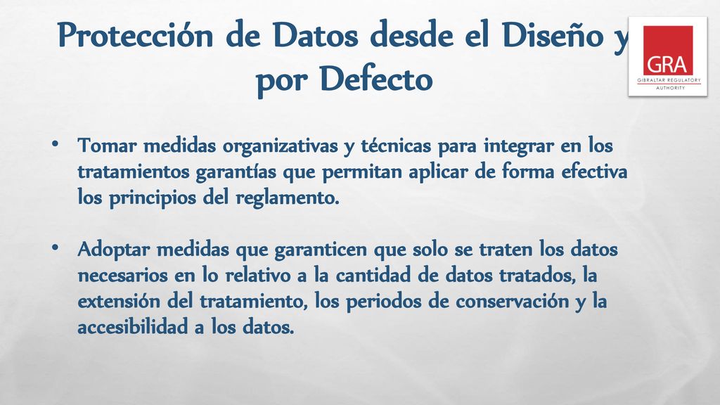Protección de Datos desde el Diseño y por Defecto