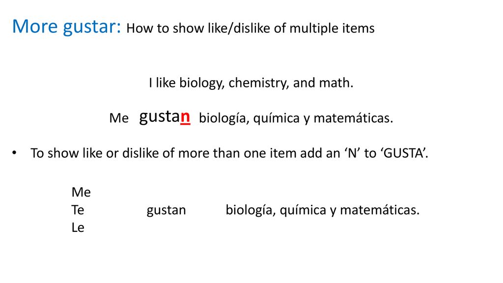 More gustar: How to show like/dislike of multiple items