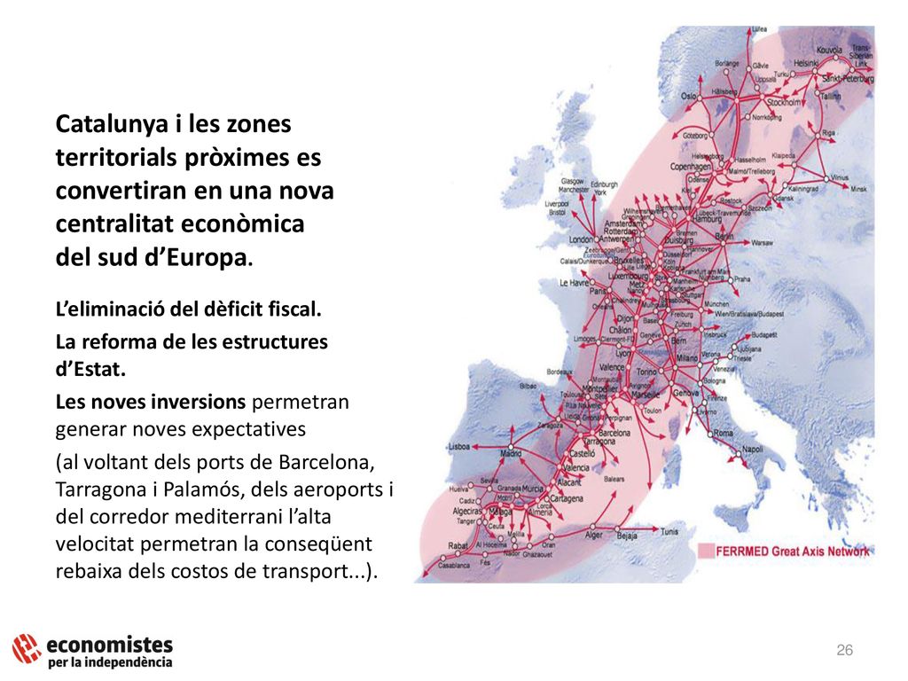 Catalunya i les zones territorials pròximes es convertiran en una nova centralitat econòmica del sud d’Europa.