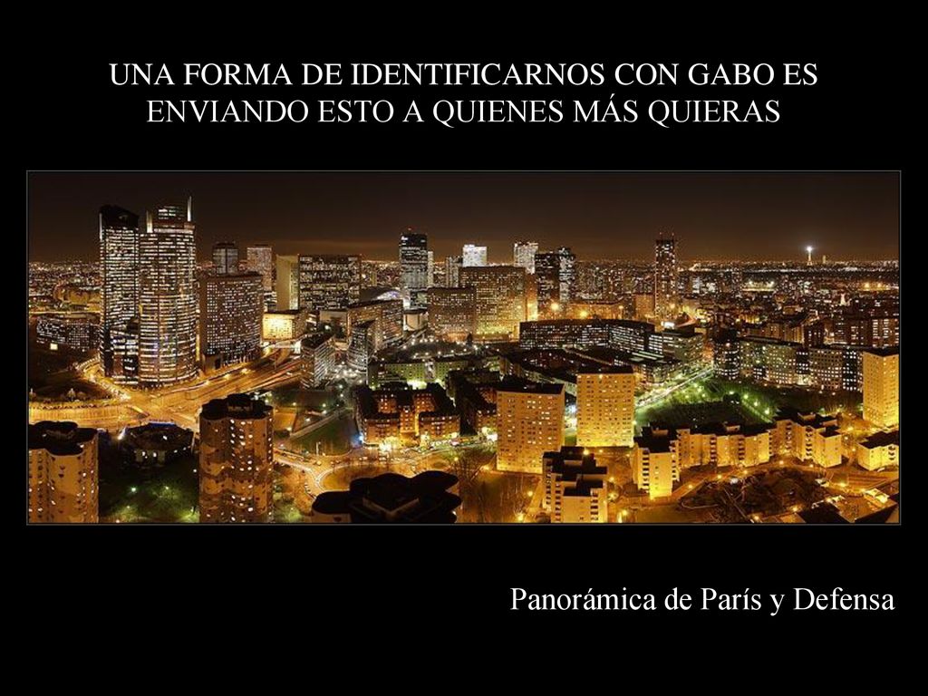 UNA FORMA DE IDENTIFICARNOS CON GABO ES ENVIANDO ESTO A QUIENES MÁS QUIERAS