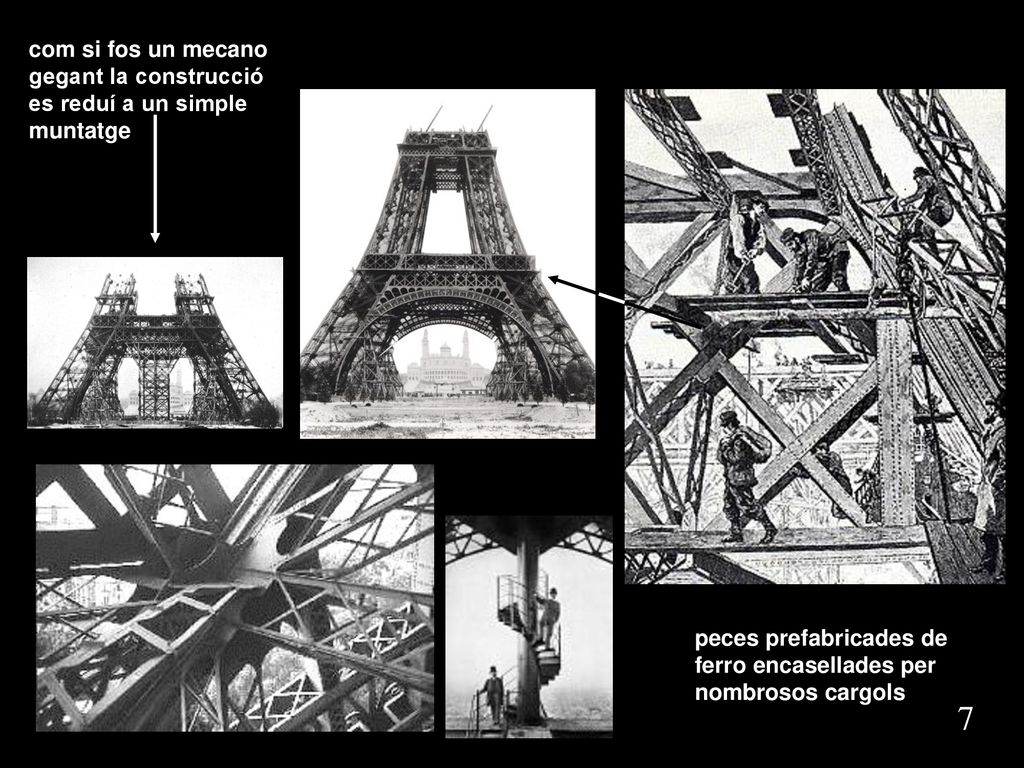 com si fos un mecano gegant la construcció es reduí a un simple muntatge