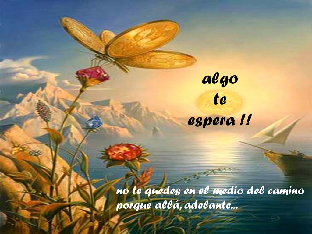 algo te espera !! no te quedes en el medio del camino porque allá, adelante...