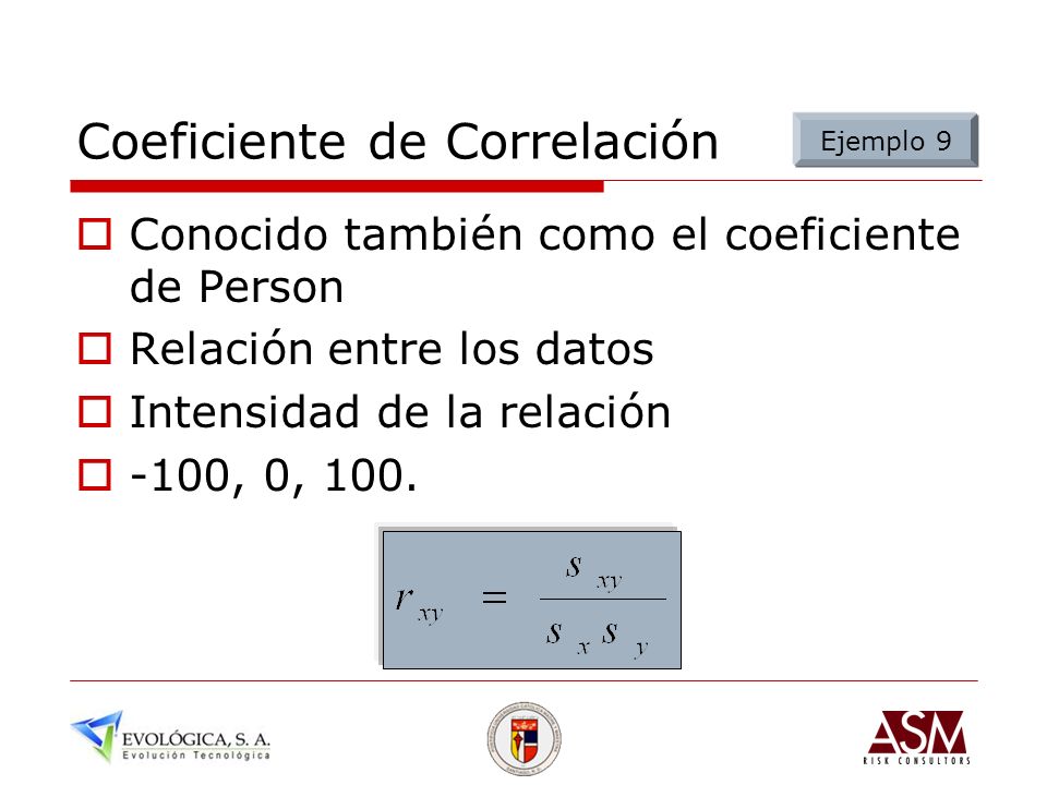Coeficiente de Correlación