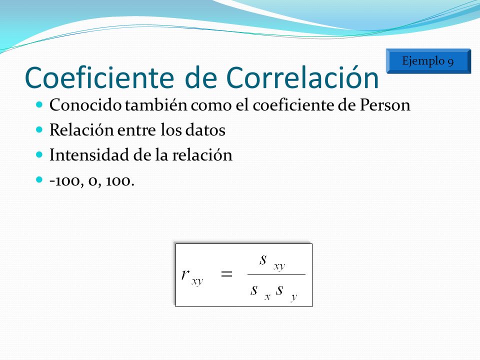 Coeficiente de Correlación