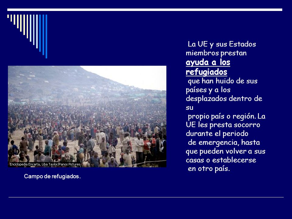 La UE y sus Estados miembros prestan ayuda a los refugiados