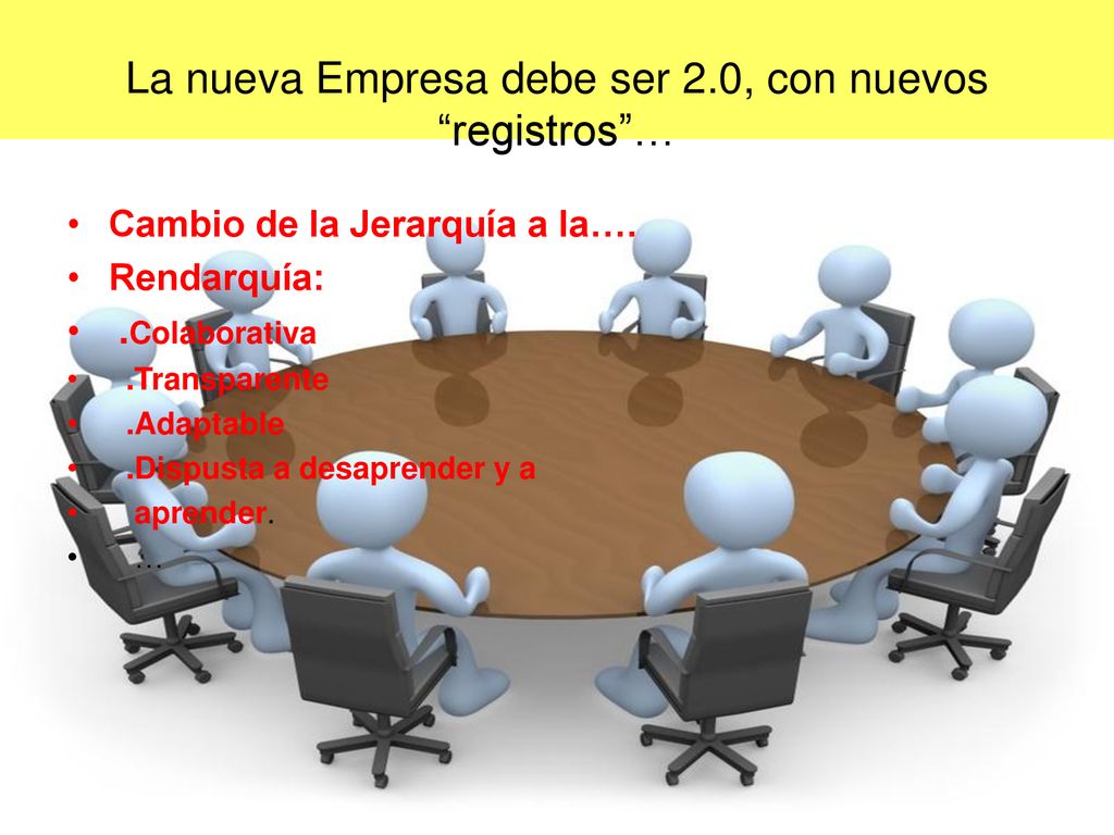 La nueva Empresa debe ser 2.0, con nuevos registros …