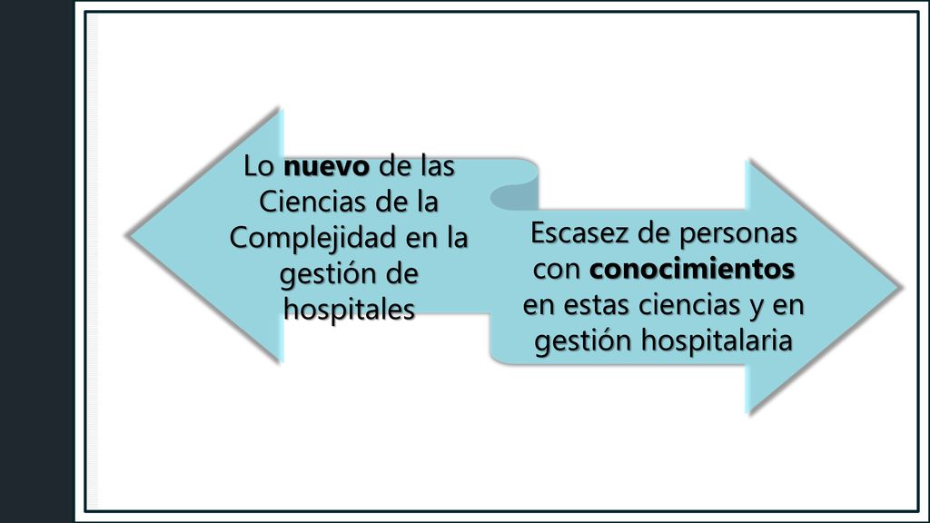 Lo nuevo de las Ciencias de la Complejidad en la gestión de hospitales