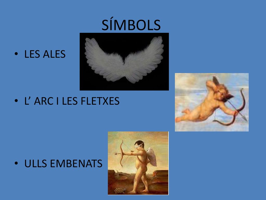 SÍMBOLS LES ALES L’ ARC I LES FLETXES ULLS EMBENATS
