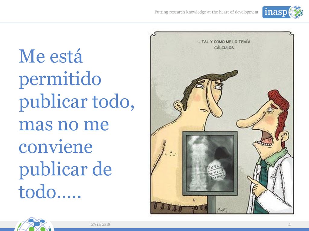Me está permitido publicar todo, mas no me conviene publicar de todo…..